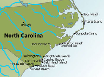 north-carolina-map-of-beaches-credit-nc-beach-map - Sandhills Sentinel