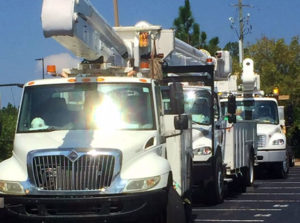 Duke Energy clearing power lines in Southern Pines, Whispering Pines