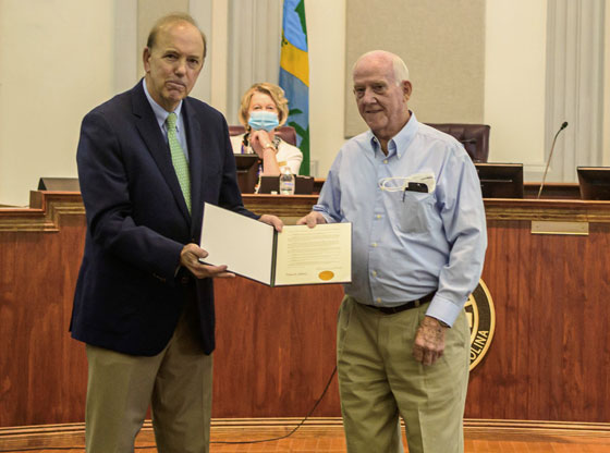  Moore County's Oldest Resident Receives Recognition Commissioners