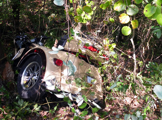Man airlifted after motorcycle wreck