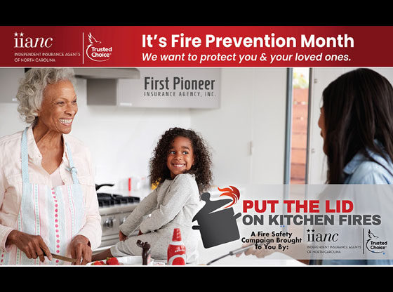 Put the lid on kitchen fire Fire prevention month