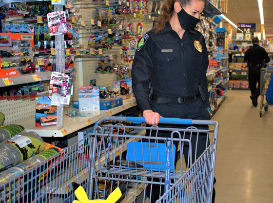 Shop-with-a-Cop has kids jumping in the Walmart aisles 