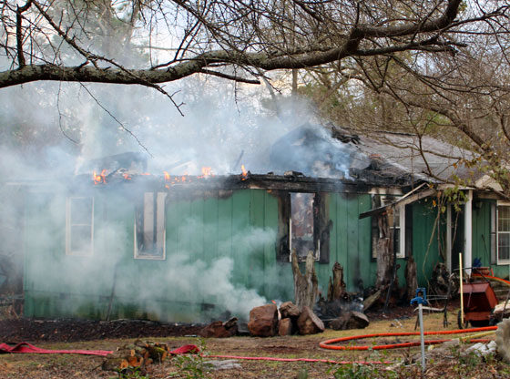 Home destroyed by fire in Southern Pines