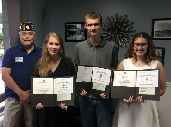 American Legion Post 350 awards Patriot Scholarships