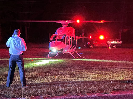 Gunshot victim airlifted in Eagle Springs