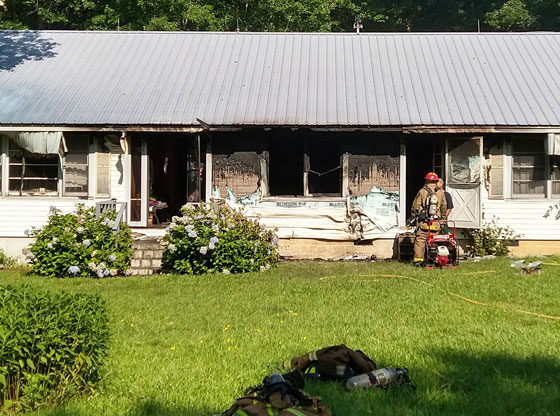 Friday morning fire destroys home