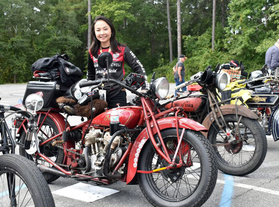 70+ antique Harleys, Indians, Hendersons and Nortons stop in Pinehurst