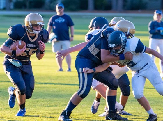 SCCS shows enthusiasm, determination in first ever JV football home game 9