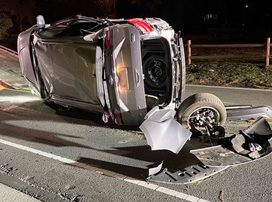 Woman charged with DWI after rollover crash