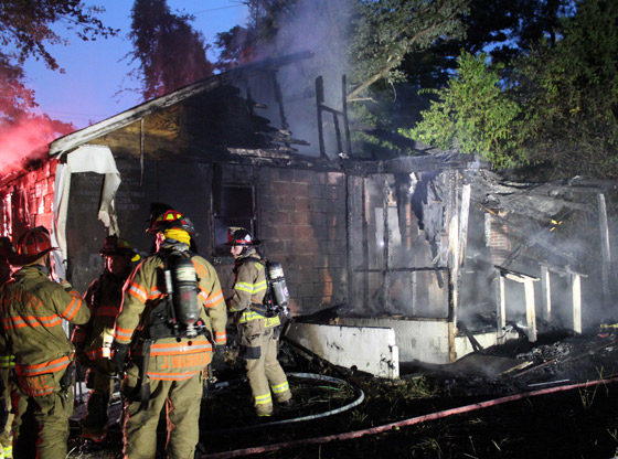 Fire destroys home in Jackson Hamlet