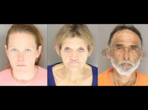 Eagle Springs trio arrested after search