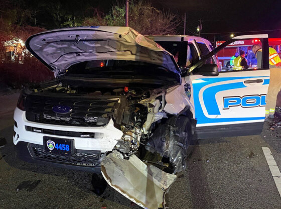 Aberdeen Police officer involved in 3-car accident