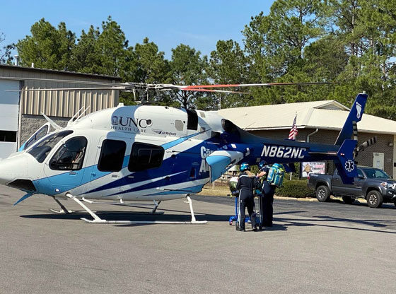 Patient airlifted from Seven Lakes Fire & Rescue