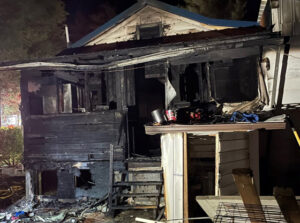 House saved from total loss after suspicious fire