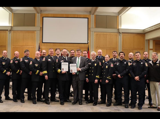 State, local leaders gather to celebrate fire department success