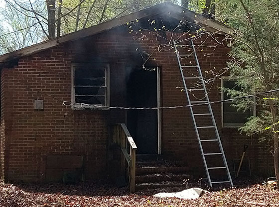 Vacant house damaged in Friday morning fire
