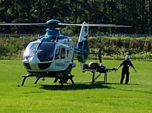 Man airlifted after motorcycle accident Saturday morning