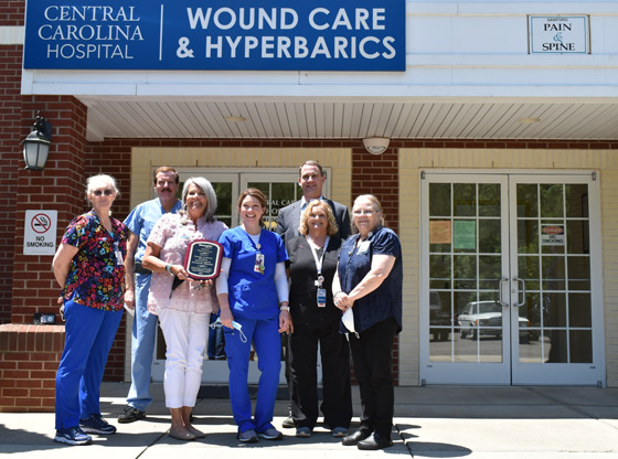 Central Carolina Wound Care & Hyperbaric Center receives award