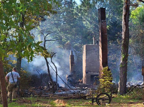 Overnight fire destroys Vass home