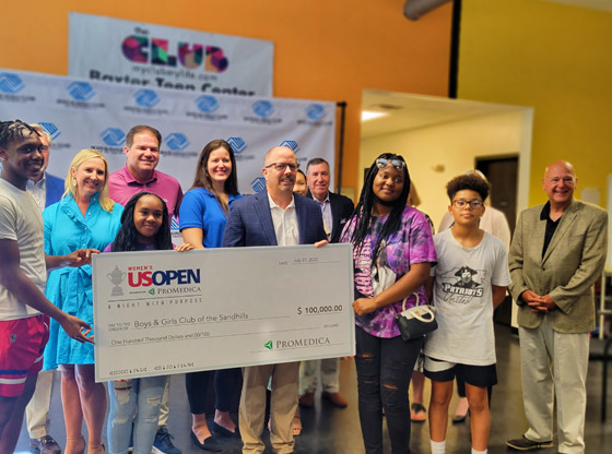 Boys & Girls Club gifted $100,000 following Women's Open