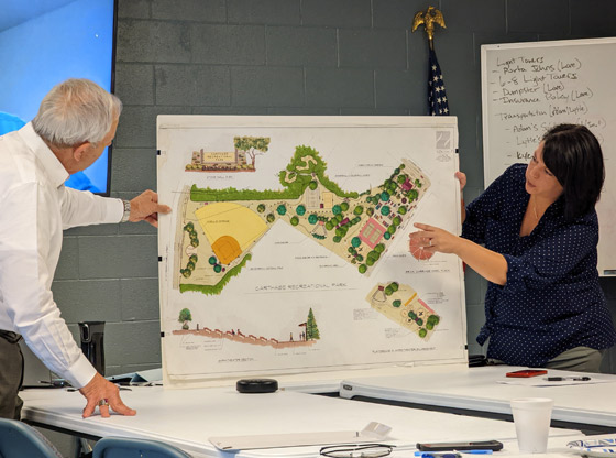 Carthage reveals lost plans for Nancy Kiser Park