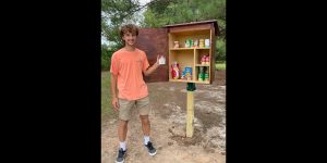 Aberdeen teen installs food pantry at park