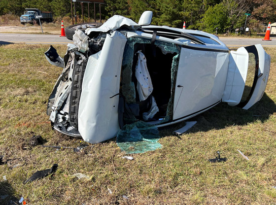 Two airlifted after crash on U.S. 1