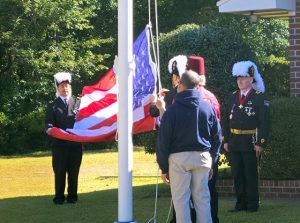 Historic flagpole restored by Aberdeen Roman Eagles