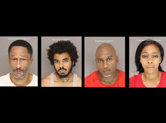 Deputies arrest four on drug and gun charges