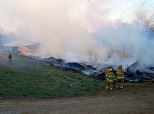 Chicken house destroyed by fire