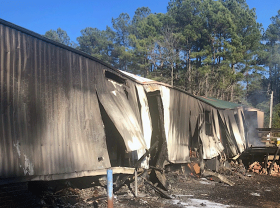 Mobile home destroyed in afternoon fire