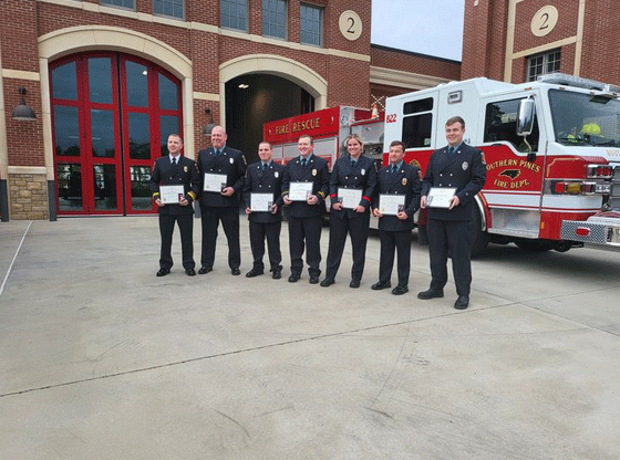 Southern Pines firefighters recognized for life-saving actions