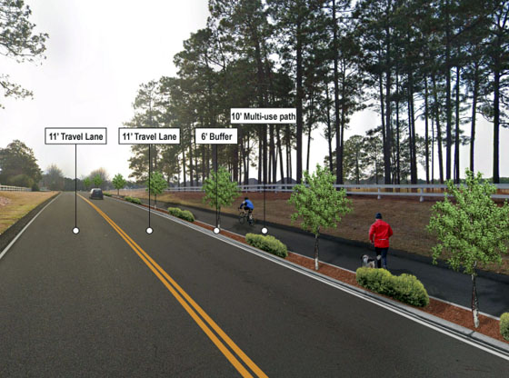 Southern Pines discusses Knoll Road Trail Project