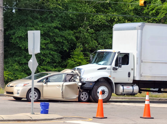 A Taylortown wreck sent one driver to the hospital in critical condition on Monday morning.