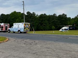 Motorcyclist airlifted after crashing in Carthage