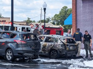 Two cars catch fire in Carthage