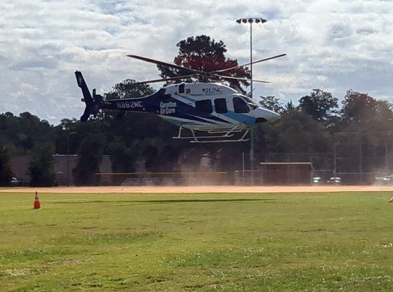 Bicyclist airlifted after accident