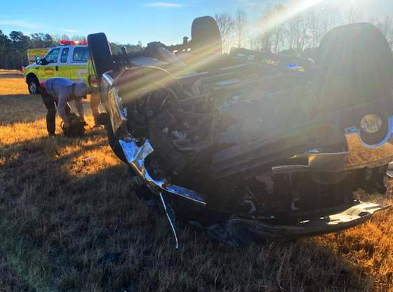 One airlifted after two-vehicle crash