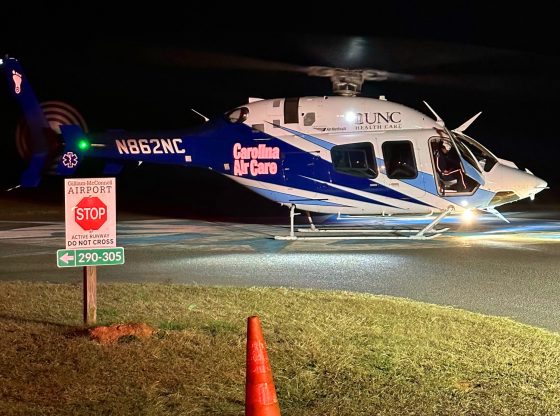 Woman airlifted after crashing motorcycle in Carthage