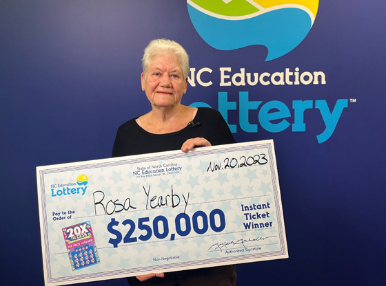 West End great-grandmother wins $250,000 scratch-off prize