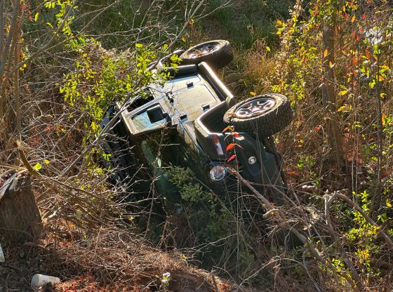 Jeep flips near Pinehurst