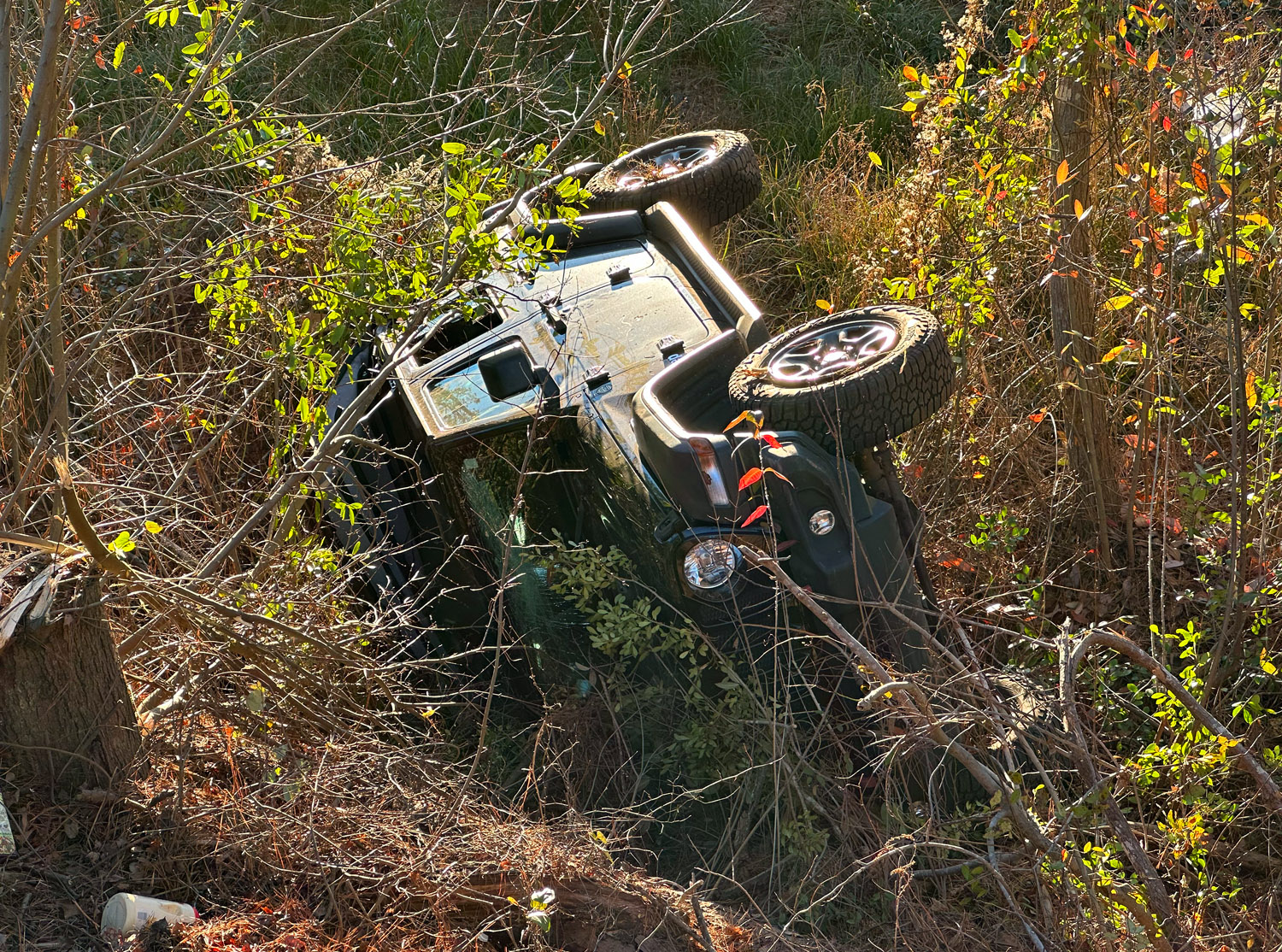 Jeep flips near Pinehurst Sandhills Sentinel
