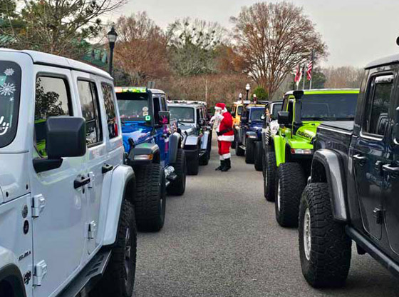Just Moore Jeeps delivers Christmas cheer