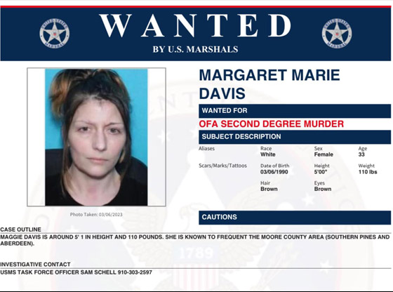 Sheriff's Office, U.S. Marshals seek help locating woman wanted for murder