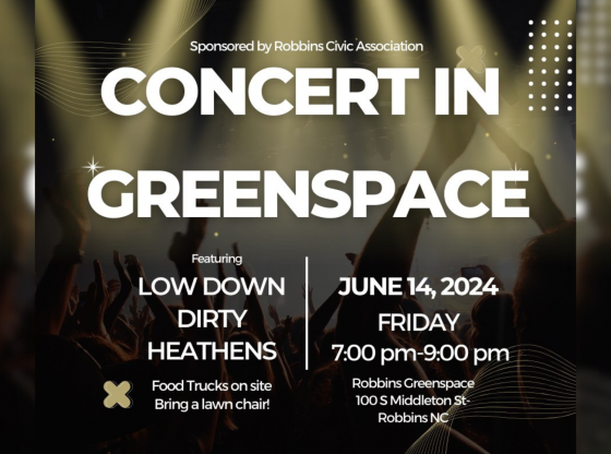 Robbins Concert in Greenspace - June 14