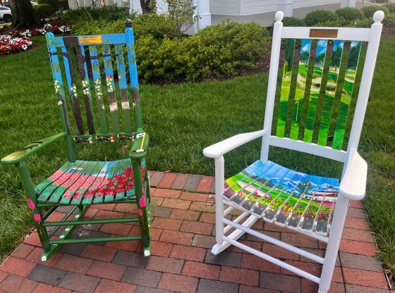 Rock the Village: A comfortable seat, beautiful piece of art