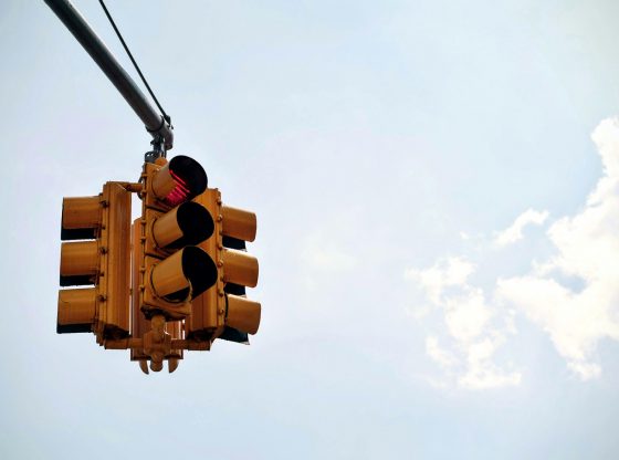 Broken traffic signals will flash all red instead of yellow-red