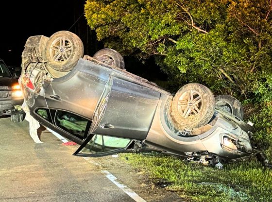 Charges pending after rollover near Vass