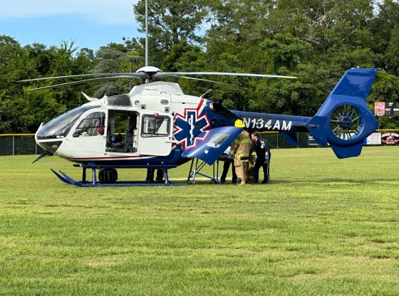 Man airlifted after being struck by tractor in Pinehurst