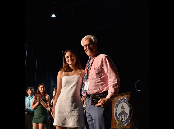 Poole receives Most Influential Teacher Award at O’Neal
